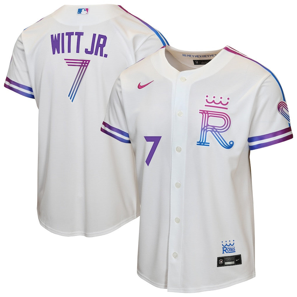 Bobby Witt Jr. 7 Kansas City Royals Youth 2026 City Connect Jersey - White