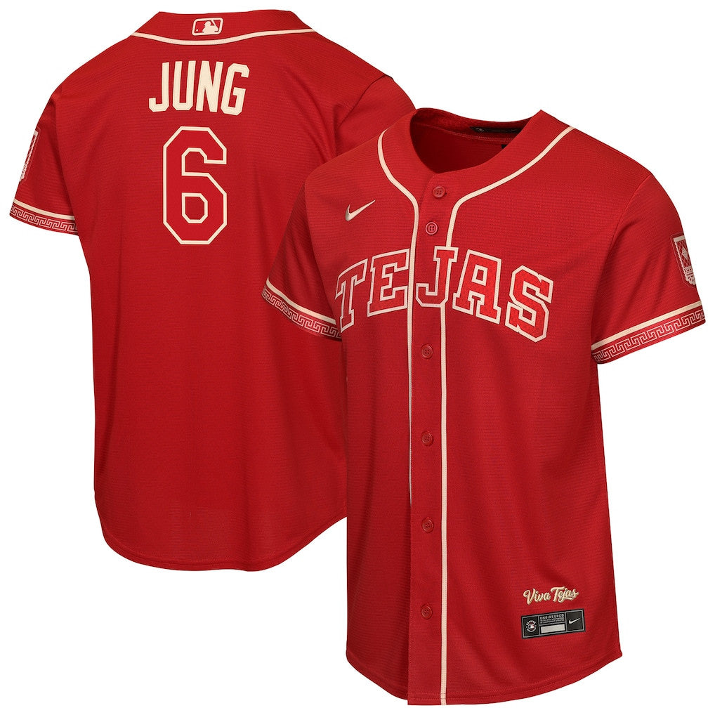 Josh Jung 6 Texas Rangers Youth 2026 City Connect Jersey - Red