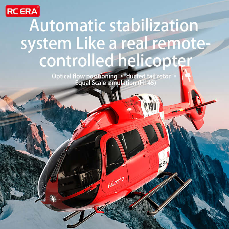 RC ERA C190 1:28 Brushless RC Helicopter, Optical Flow Hover, Altitude Hold