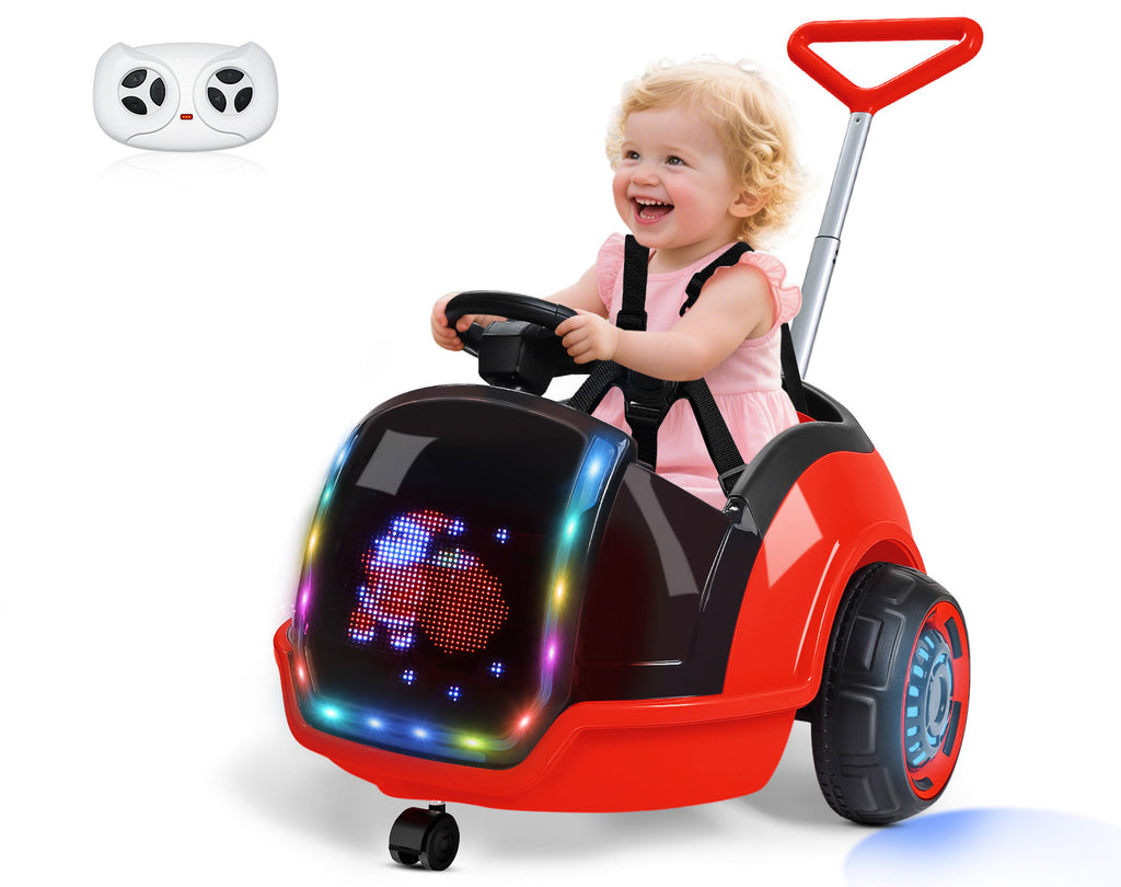 12V 3-in-1 Push Ride On with LED Display