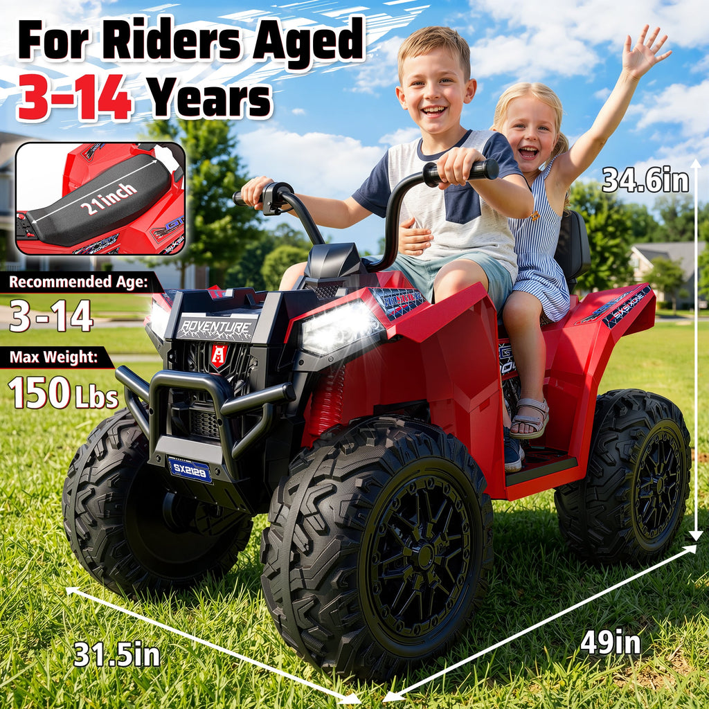 24V Heavy-Duty Ride-On ATV