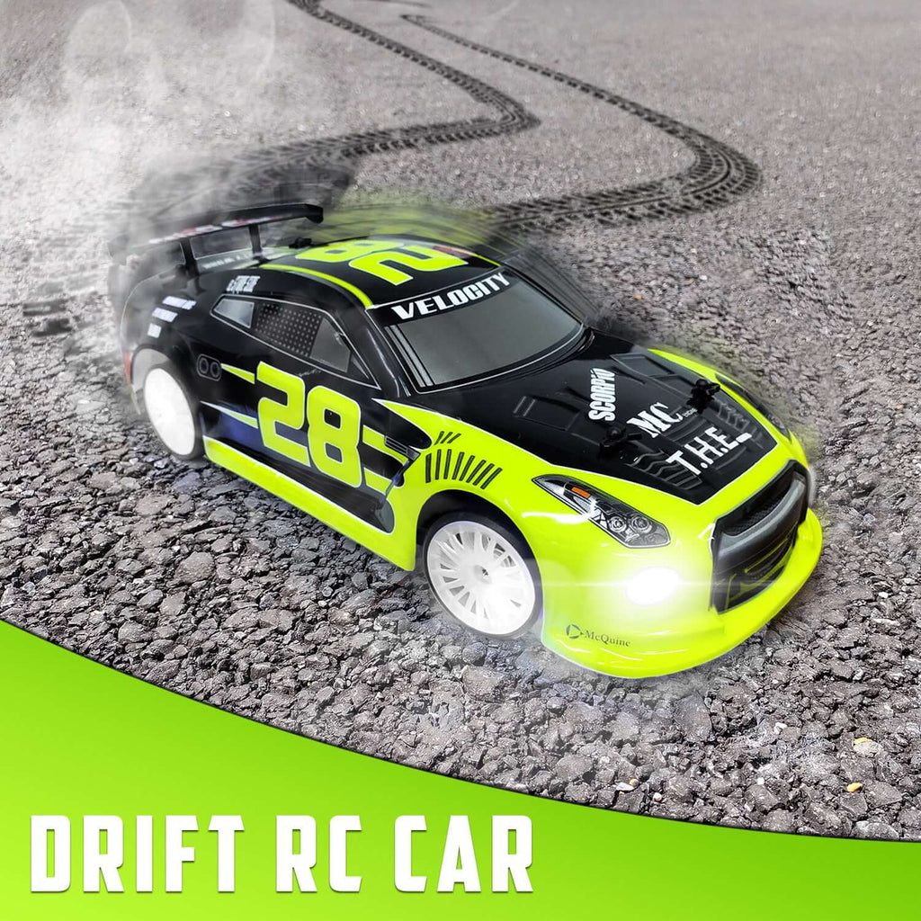 Racent 1/14 Scale High-Speed RC Drift Car with LED Lights