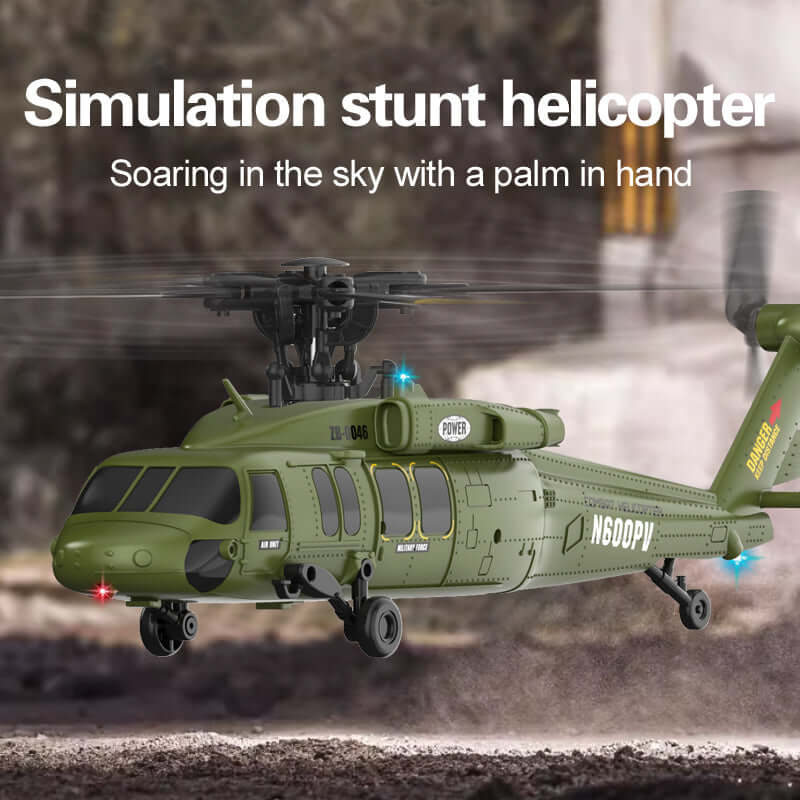 Kootai F05 Black Hawk Brushless 6CH RC Helicopter, Optical Flow, Altitude Hold