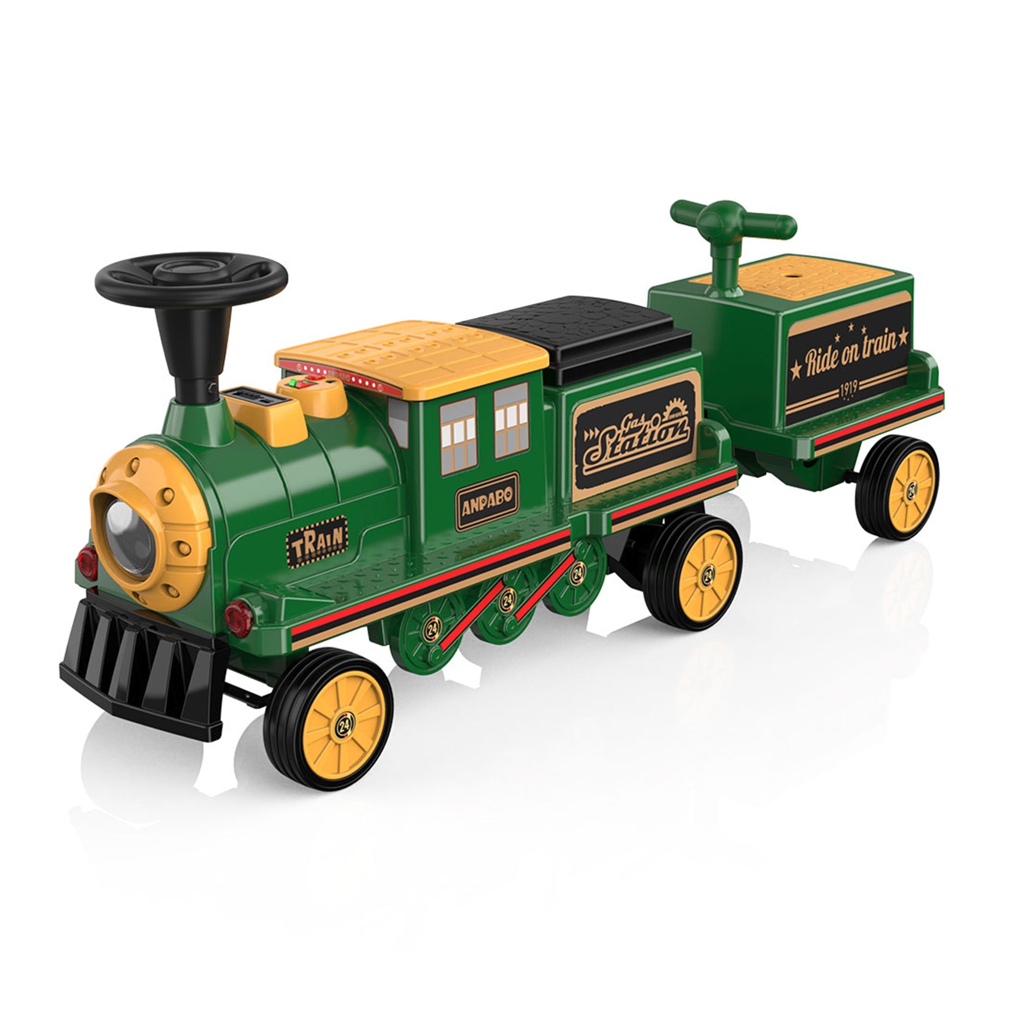 12V Trackless Ride-On Train Set
