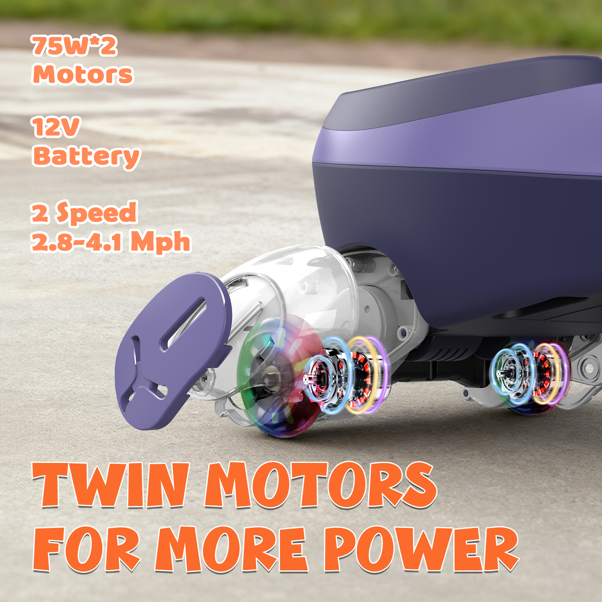 12V Electric Wiggle Car with LED Screen