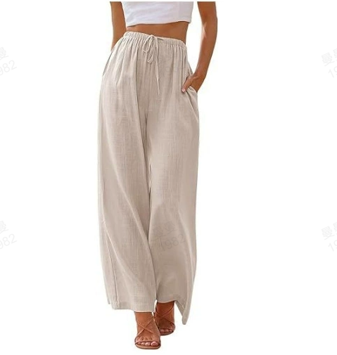 🎁Limited time 50% OFF⏳💟Summer Cotton Linen Wide leg Women's Pants✨