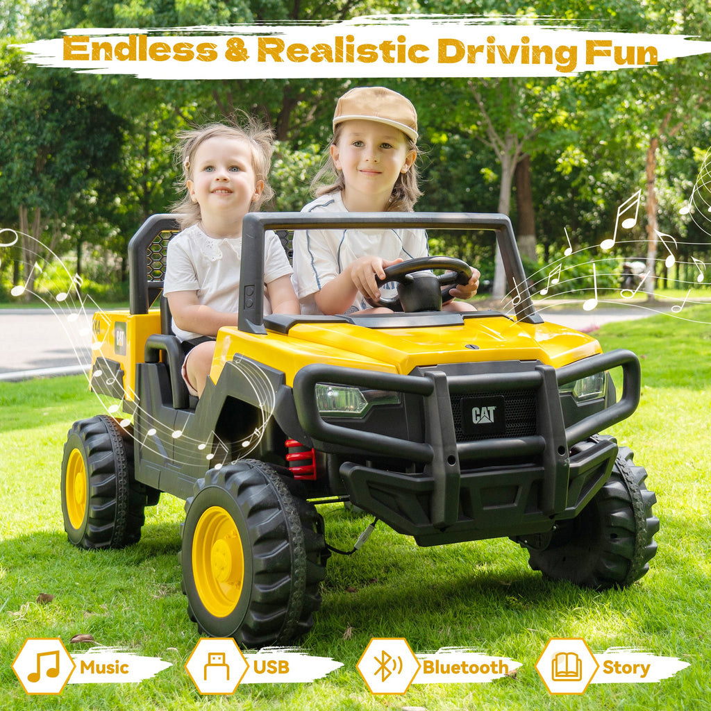 24V Licensed Caterpillar Dump Truck Ride-On