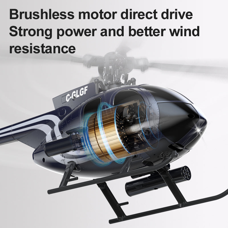 K300 RC Helicopter - Brushless Stunt Drone with Inverted Flight