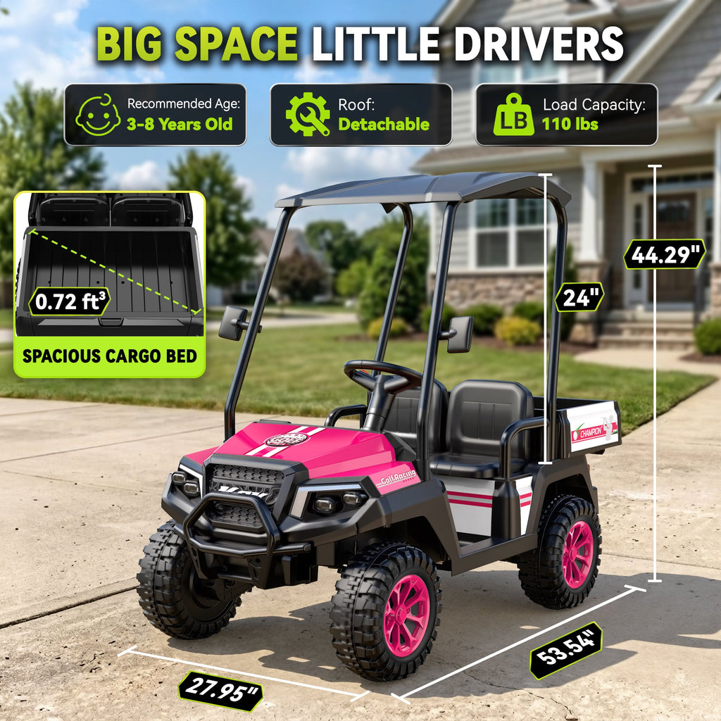 24V 4WD Ride-On Golf Cart