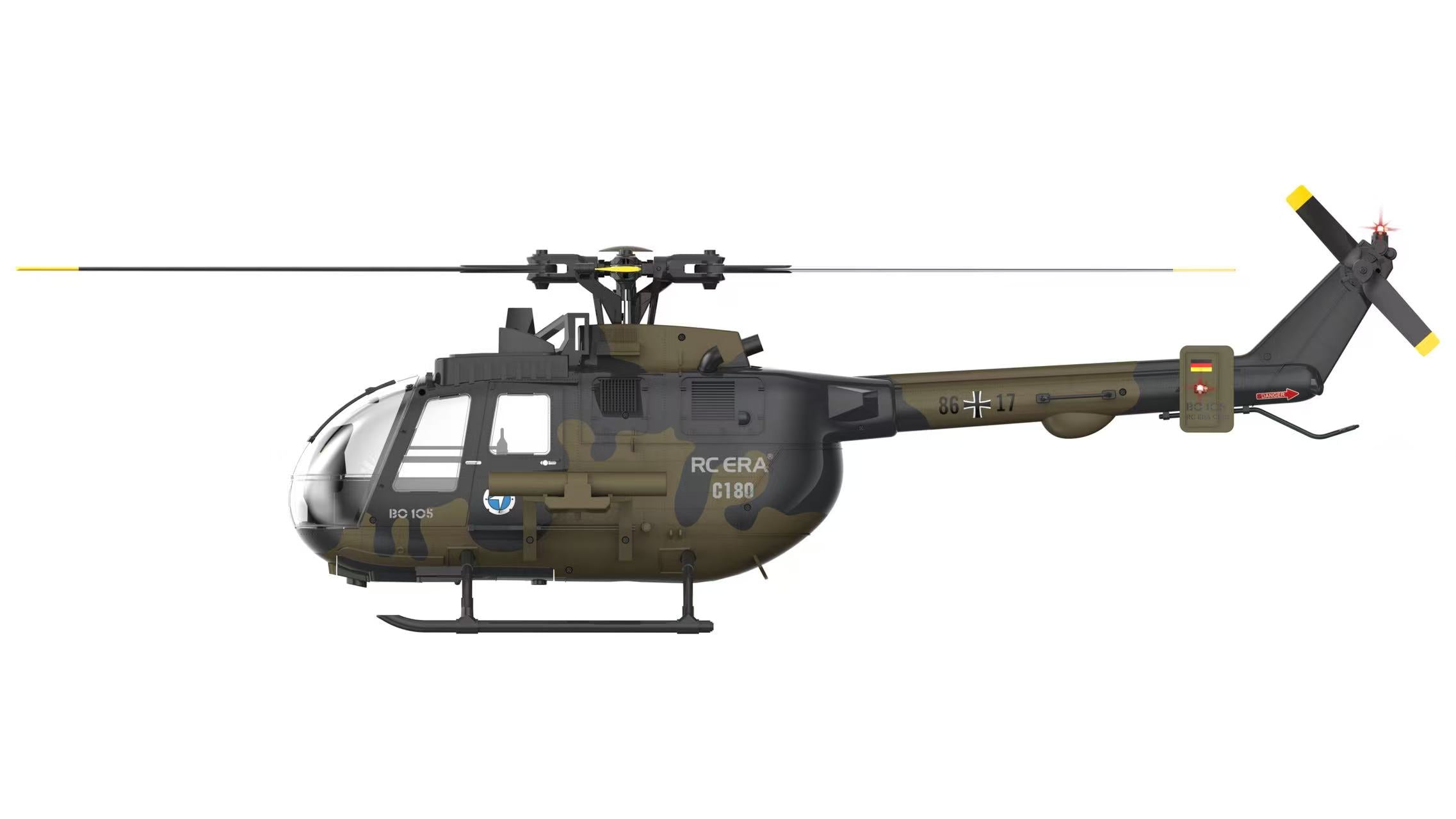 RC ERA C180 1:25 Scale BO105 6-Channel Brushless RC Helicopter (3D Stunt Edition)