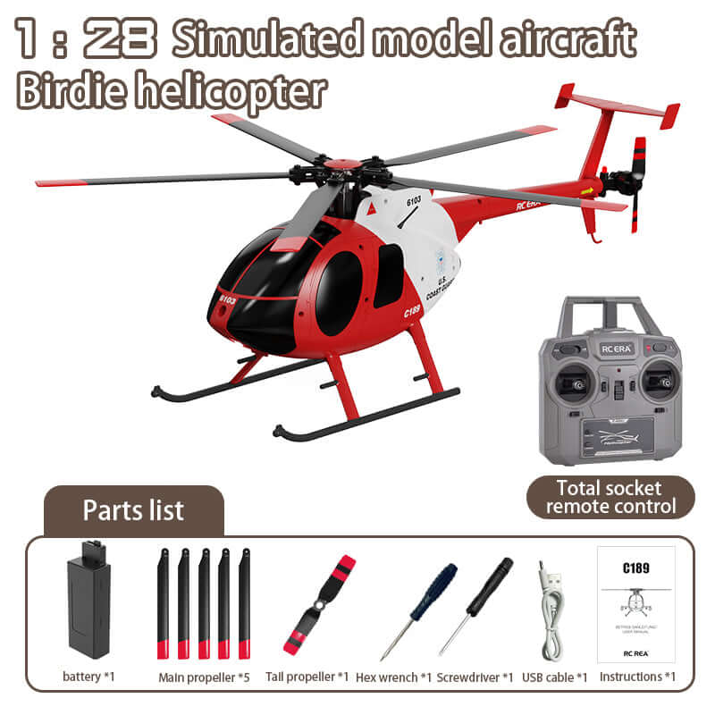 RC ERA C189 Dual Brushless RC Helicopter 1:28 Scale with Gyro and Altitude Hold