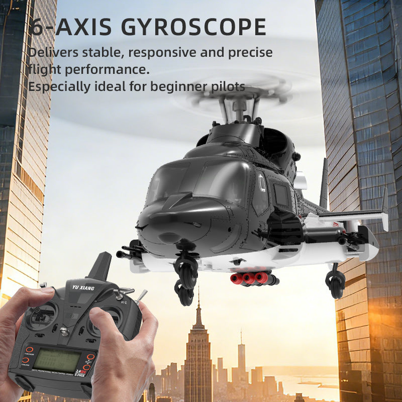 YuXiang AIRWOLF F02-V 6CH Flybarless RC Helicopter – 3D Brushless