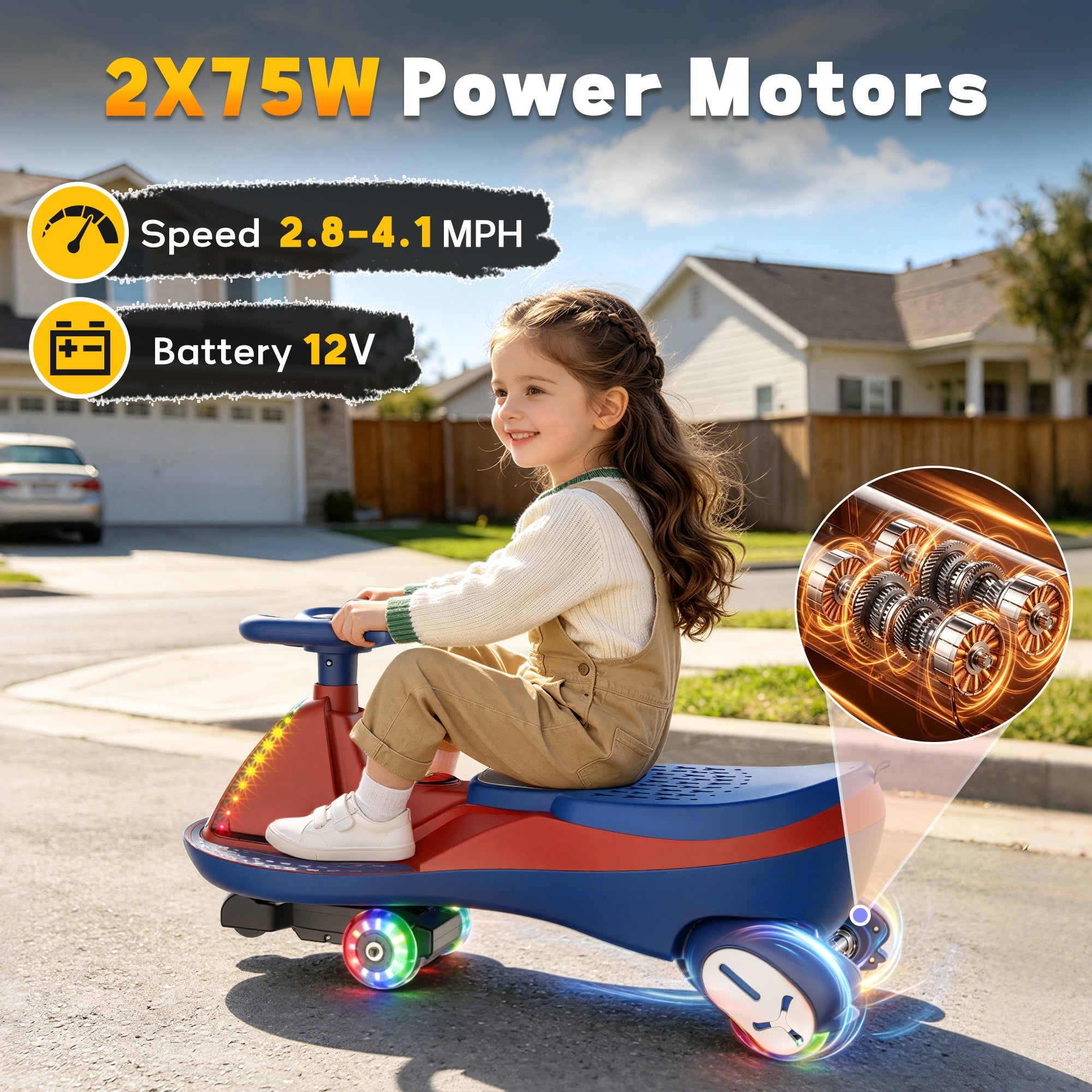 12V Electric Wiggle Car