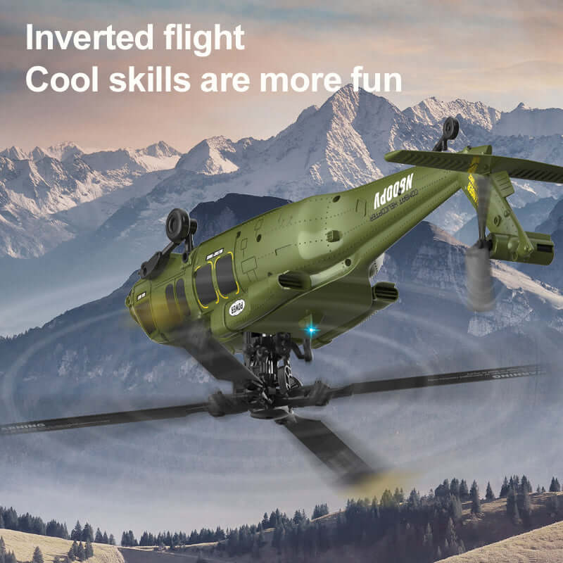 Kootai F05 Black Hawk Brushless 6CH RC Helicopter, Optical Flow, Altitude Hold