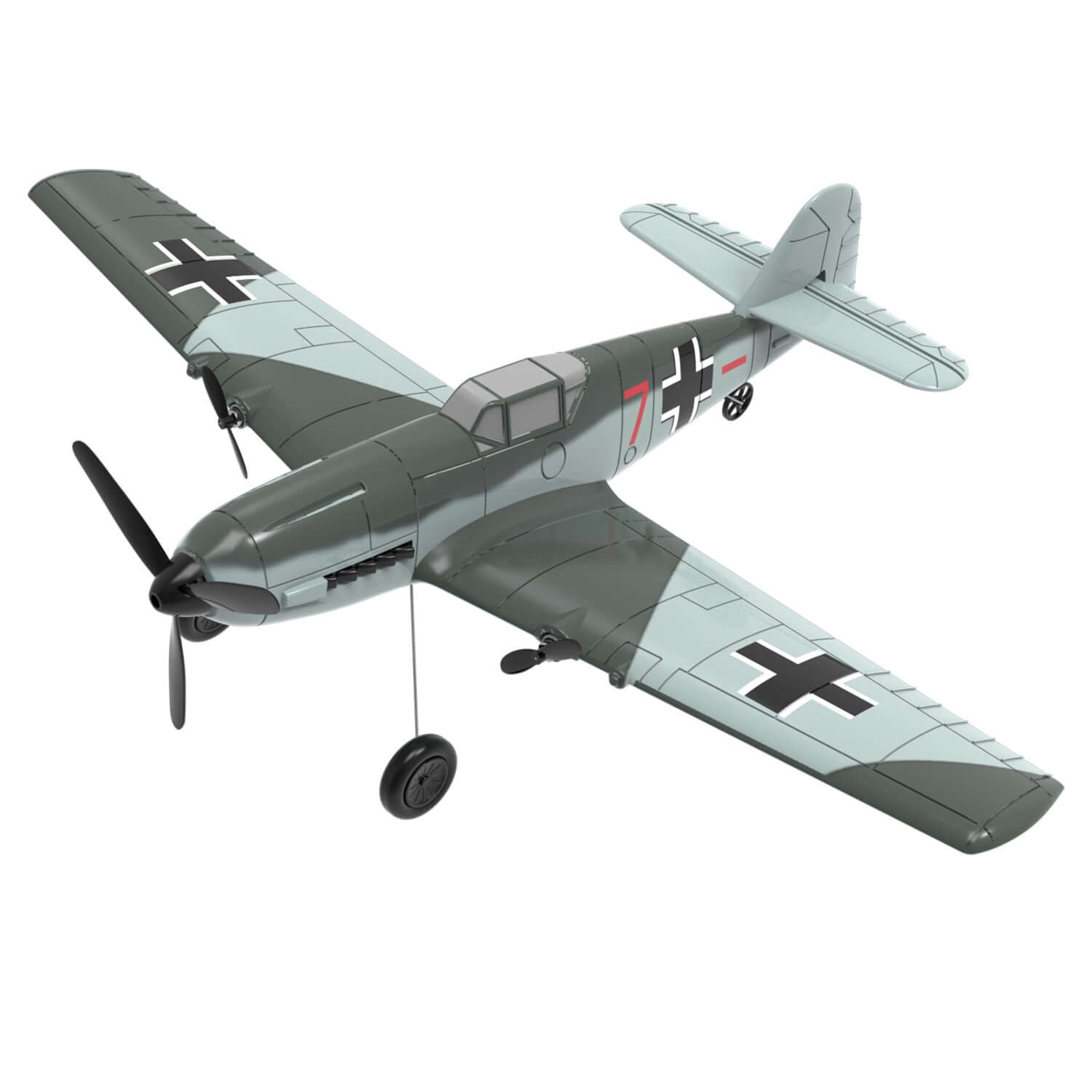 Volantex RC BF109 E 3CH RTF w/ Gyro, EPP, Grey, Beginner-Friendly