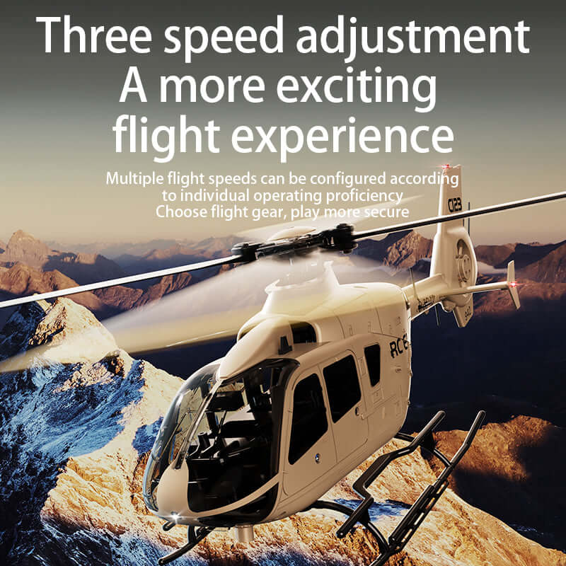 RC ERA C123 6CH Brushless RC Helicopter with Optical Flow, 3 Speed, 1-3 Batteries