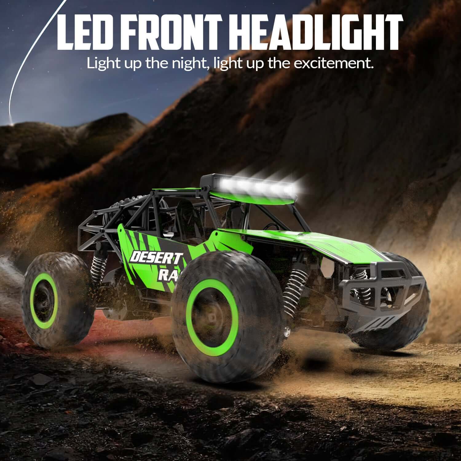 RACENT 1/16 All-Terrain RC Monster Truck for Kids
