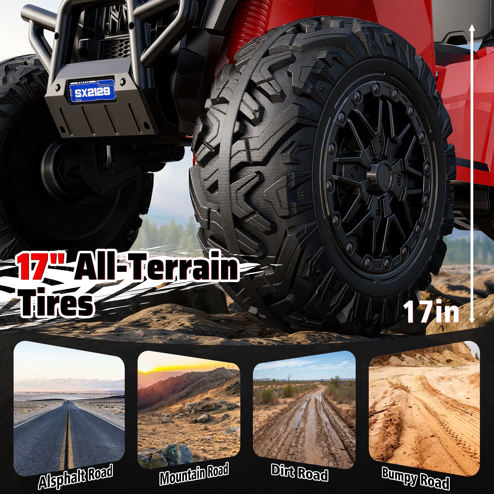 24V Heavy-Duty Ride-On ATV