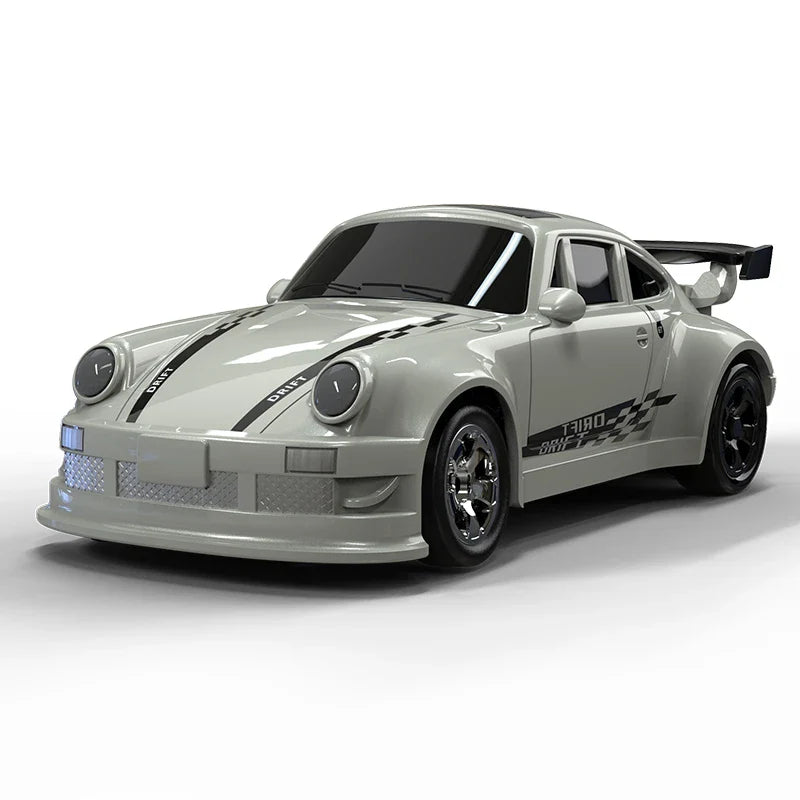 KF20 1:64 4WD Mini RC Drift Car - Desktop Racing, LED Lights, Type-C Charging