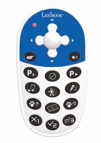 LEXiBOOK Powerman Master Robot - Interactive Toy, Programmable, Remote Control, White/Blue, Model ROB25EN, STEM, Music & Quiz Features