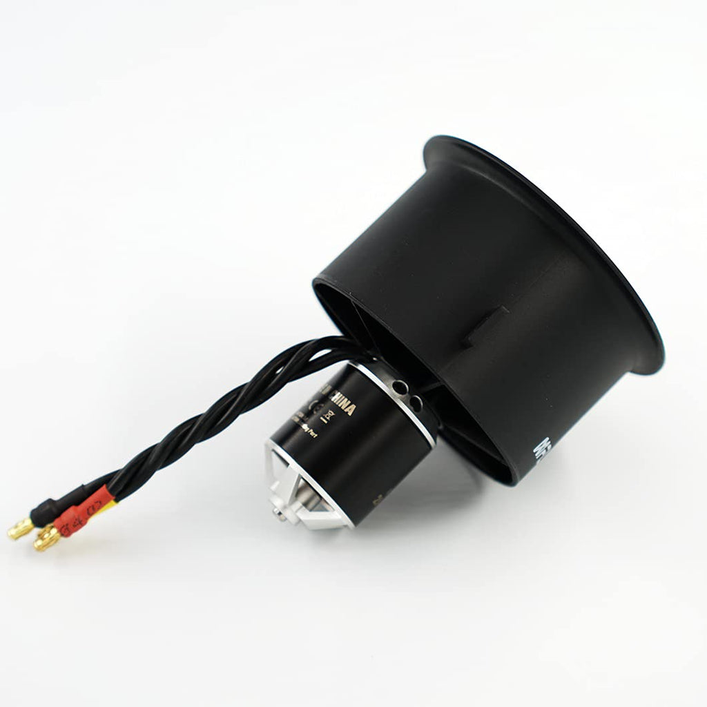 XFLY-MODEL 64mm EDF Ducted Fan with 12 Blades & 4S Brushless Outrunner Motor for Model Jet Aircraft
