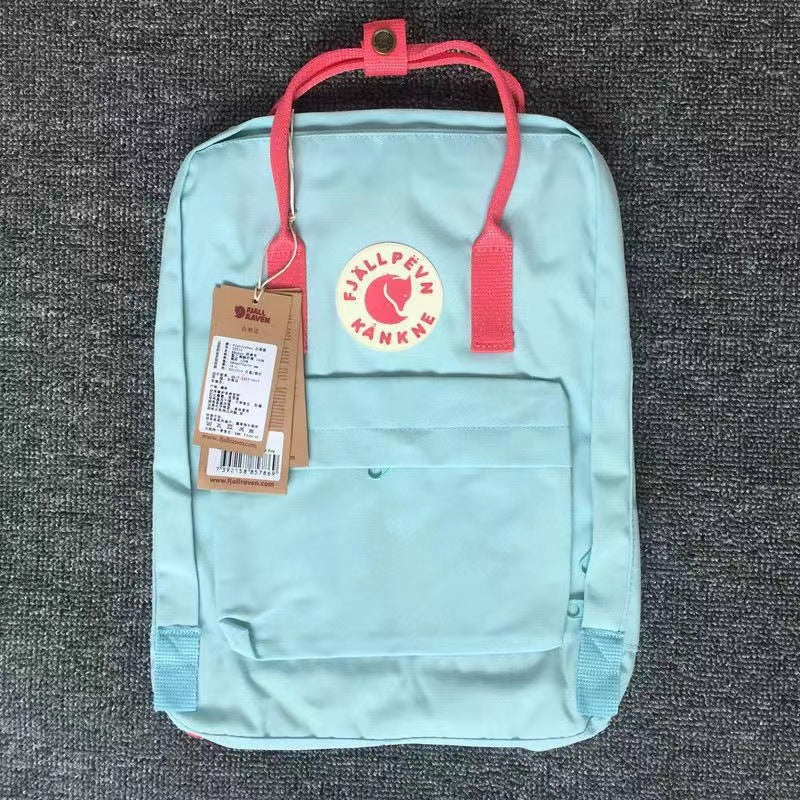 Fjallraven Kanken Laptop 17 Sky Blue with Peach Stripe