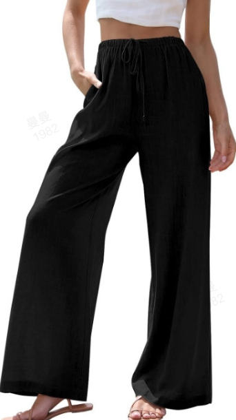 🎁Limited time 50% OFF⏳💟Summer Cotton Linen Wide leg Women's Pants✨