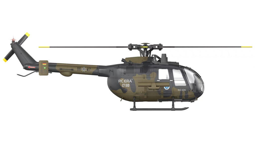 RC ERA C180 1:25 Scale BO105 6-Channel Brushless RC Helicopter (3D Stunt Edition)