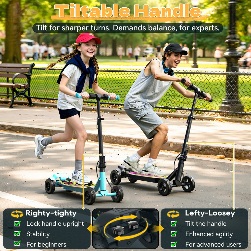 24V Kids 4-Wheel Scooter