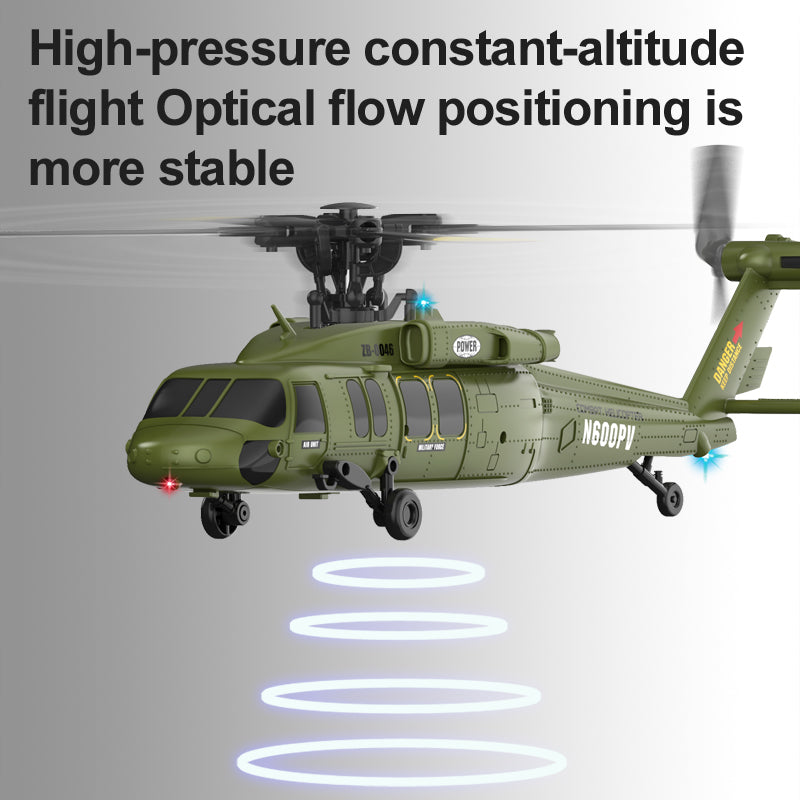 Kootai F05 Black Hawk Brushless 6CH RC Helicopter, Optical Flow, Altitude Hold