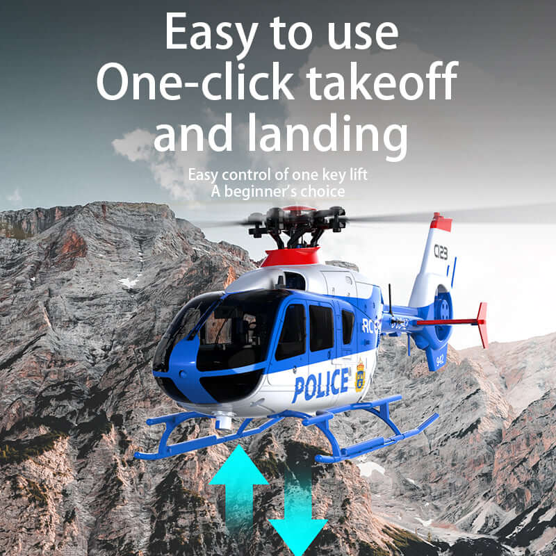 RC ERA C123 6CH Brushless RC Helicopter with Optical Flow, 3 Speed, 1-3 Batteries