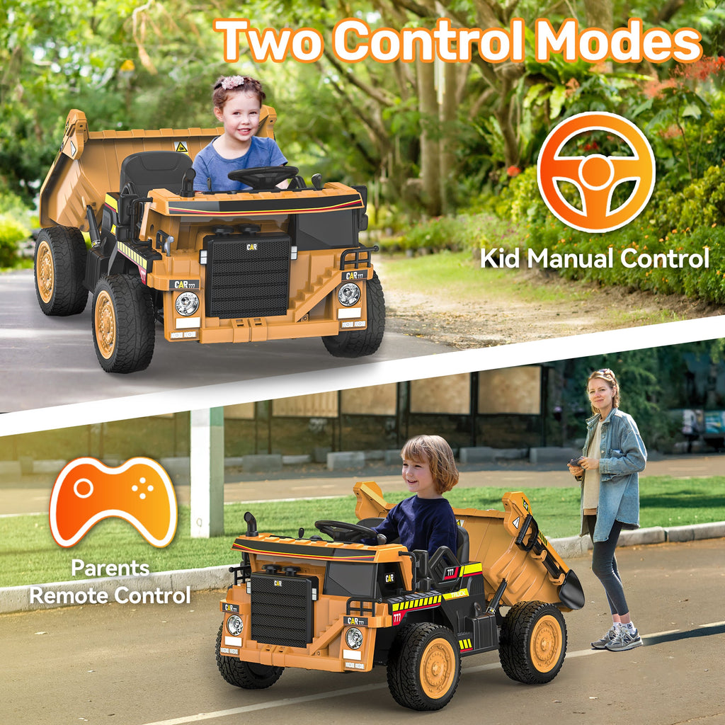 24V Dump Truck Ride-On with EVA tires