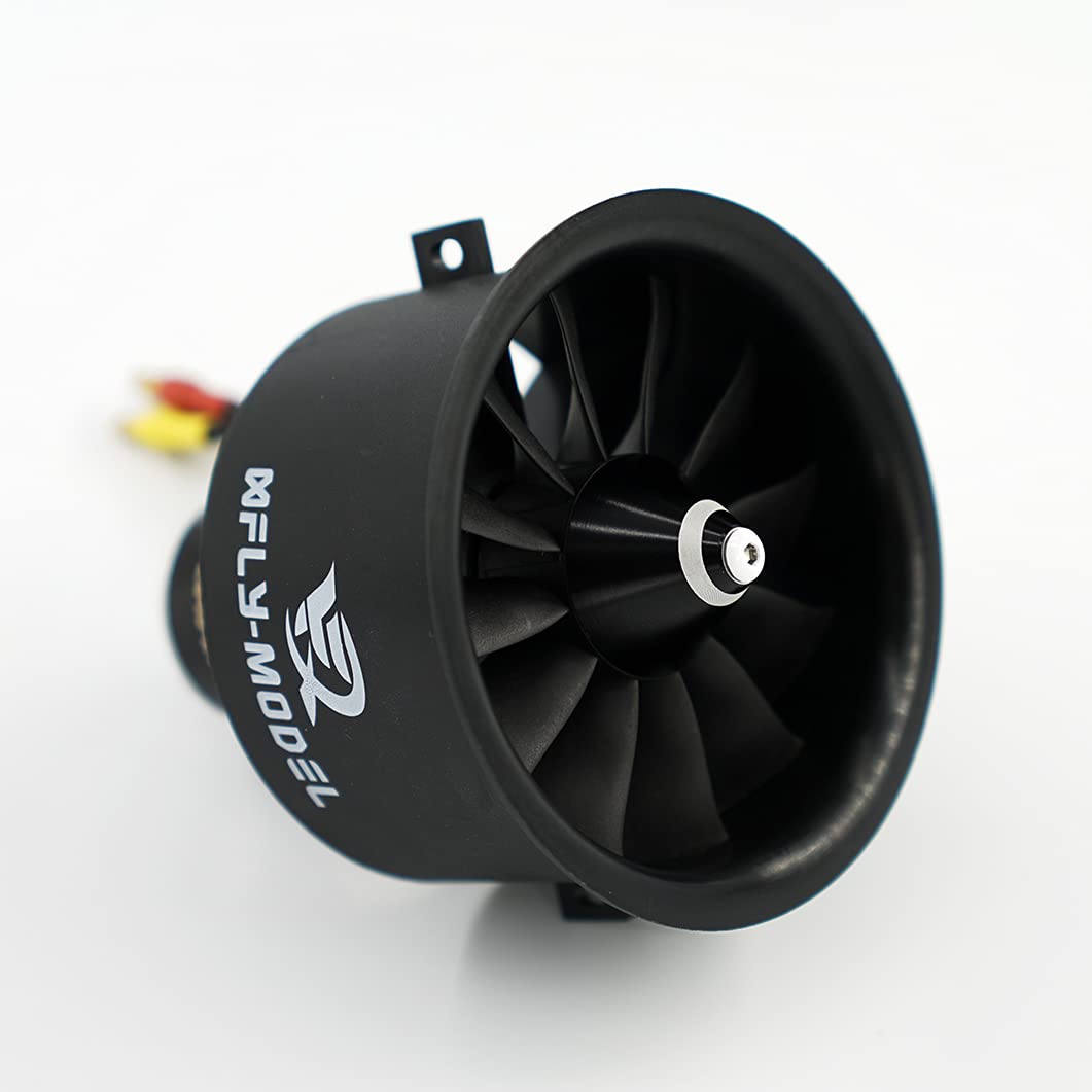 XFLY-MODEL 64mm EDF Ducted Fan with 12 Blades & 4S Brushless Outrunner Motor for Model Jet Aircraft