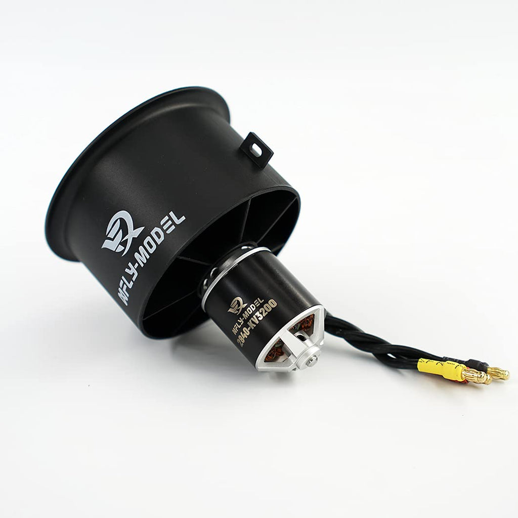 XFLY-MODEL 64mm EDF Ducted Fan with 12 Blades & 4S Brushless Outrunner Motor for Model Jet Aircraft