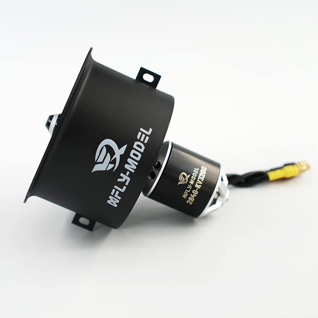 XFLY-MODEL 64mm EDF Ducted Fan with 12 Blades & 4S Brushless Outrunner Motor for Model Jet Aircraft