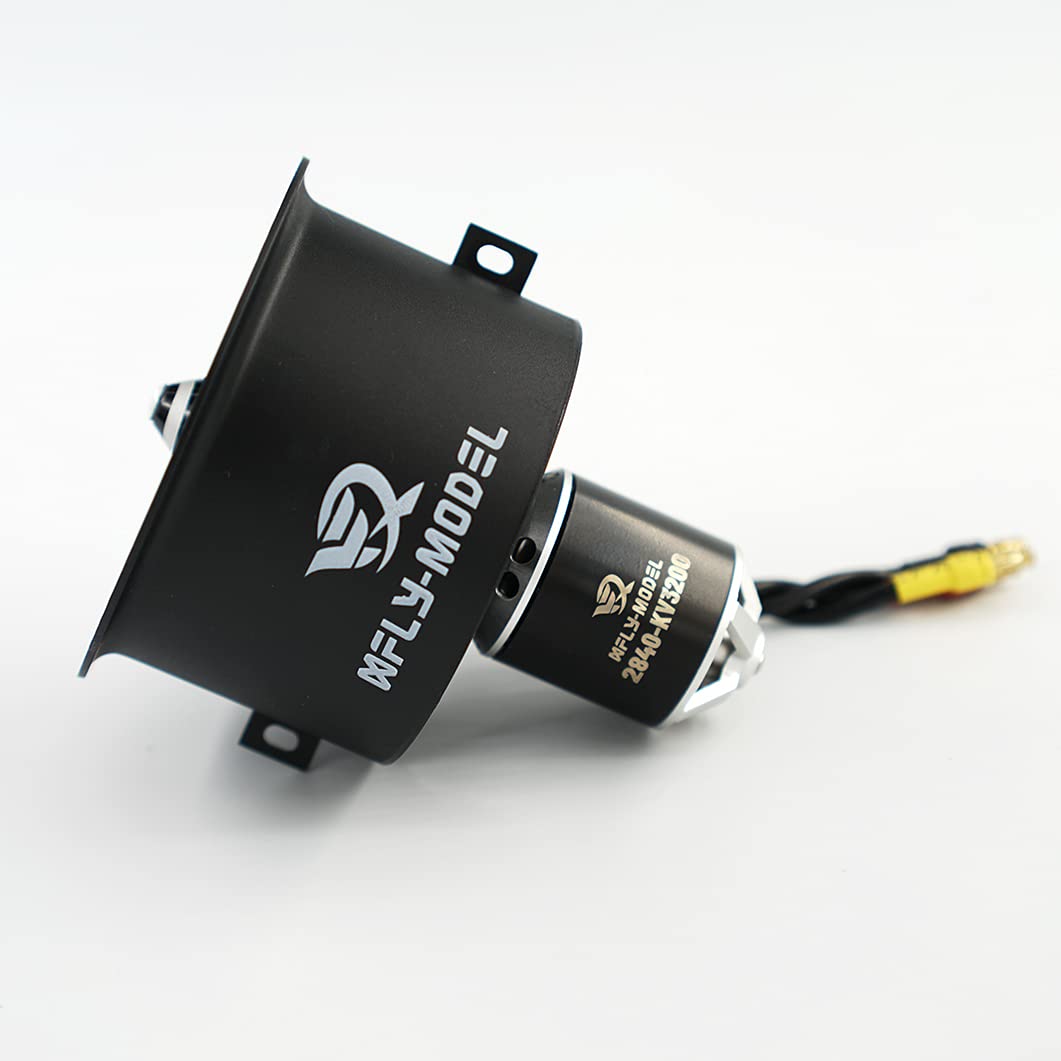 XFLY-MODEL 64mm EDF Ducted Fan with 12 Blades & 4S Brushless Outrunner Motor for Model Jet Aircraft