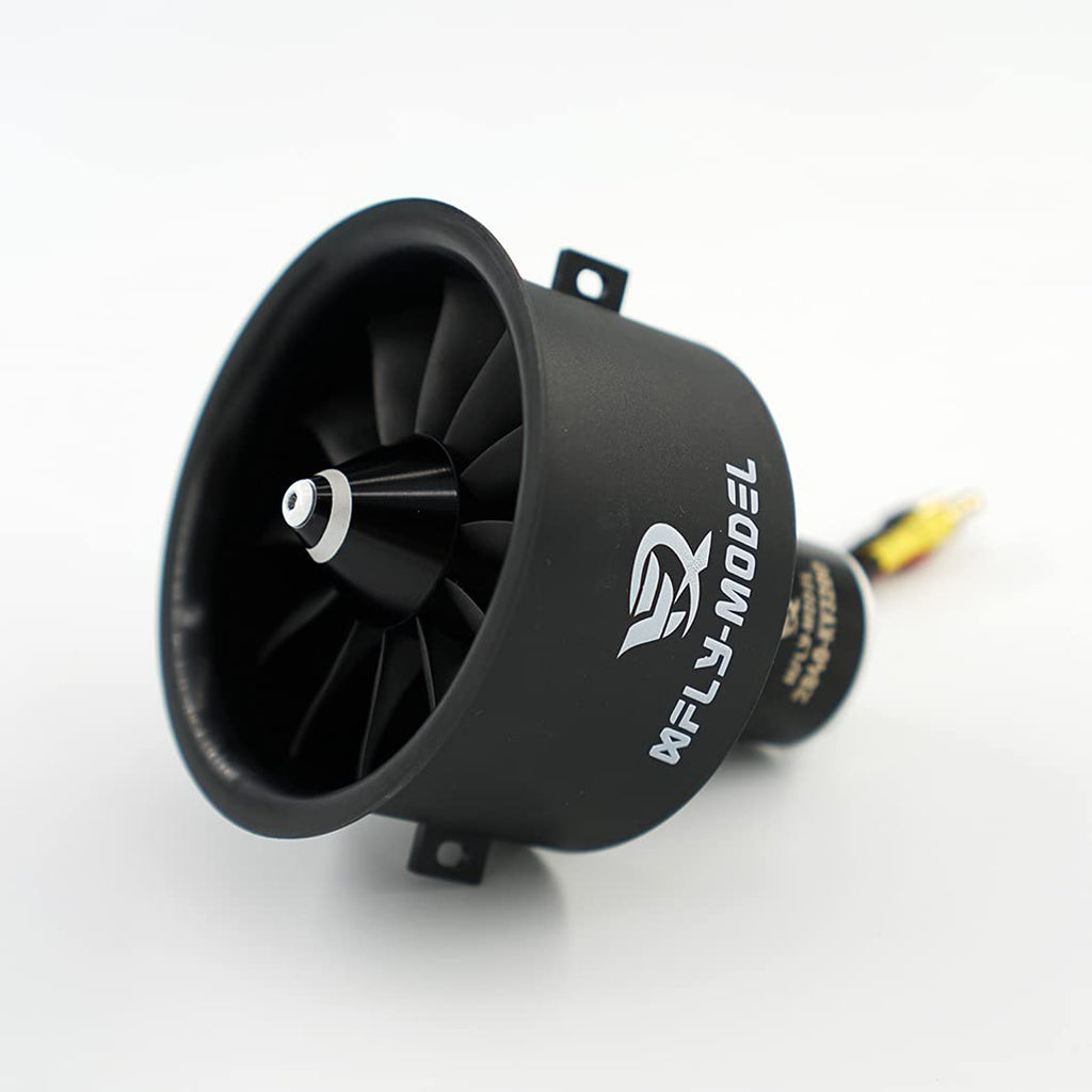 XFLY-MODEL 64mm EDF Ducted Fan with 12 Blades & 4S Brushless Outrunner Motor for Model Jet Aircraft