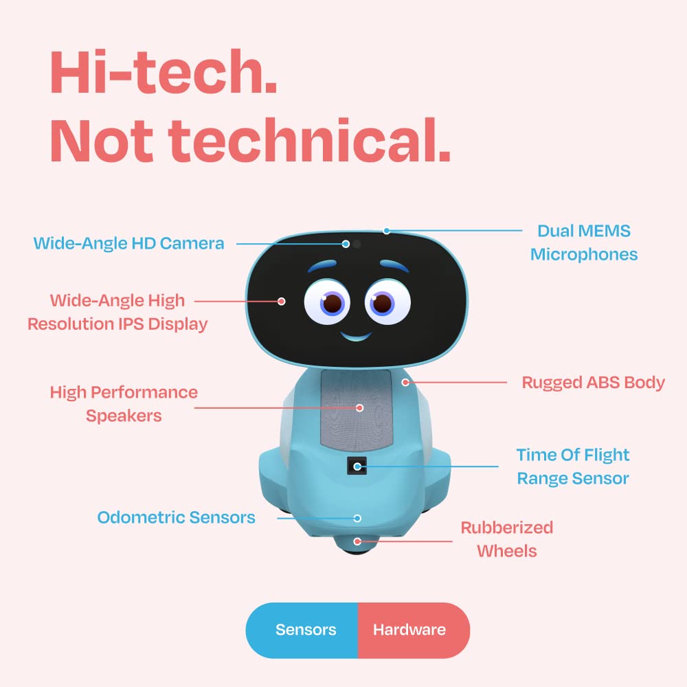 Miko My Companion Miko 3 Robot for Kids | AI-Powered, STEM Learning, Blue