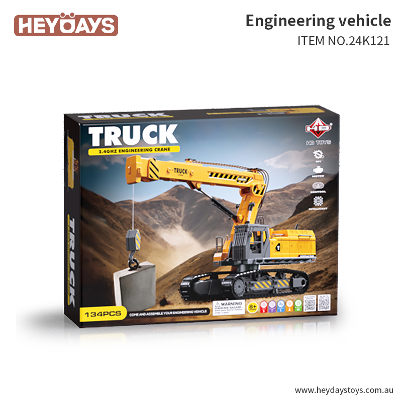Remote Control Crane Truck Construction Vehicle Toy (Set K121)