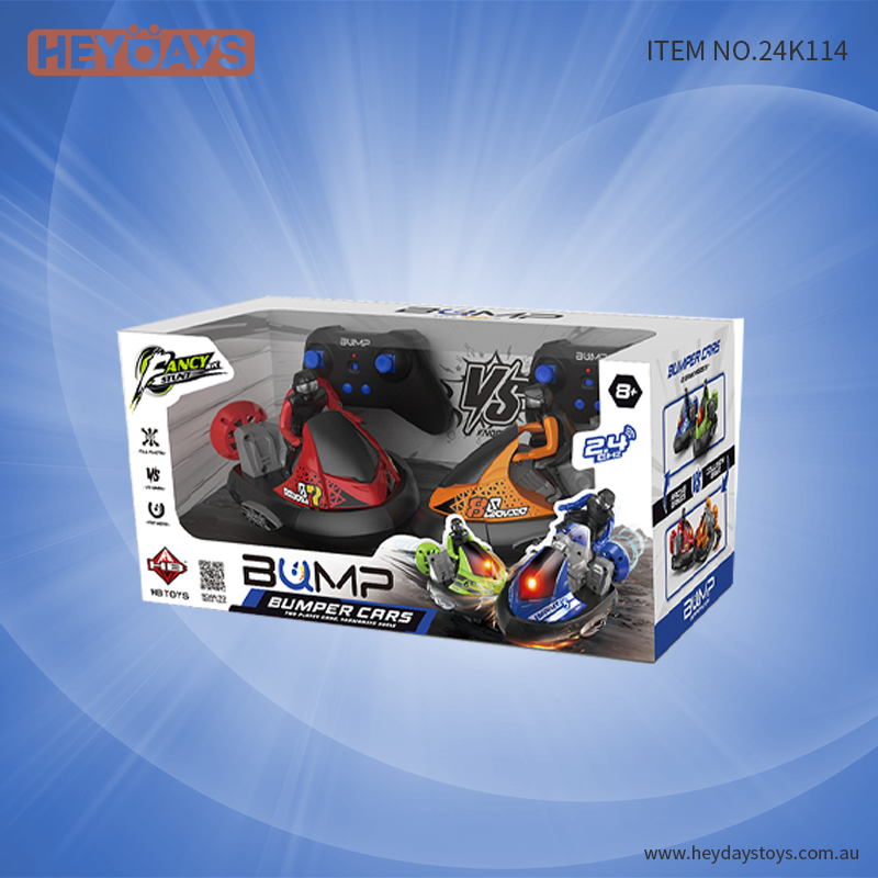 Remote Control Bumper Cars Toy with Ejecting Drivers (Set K114)