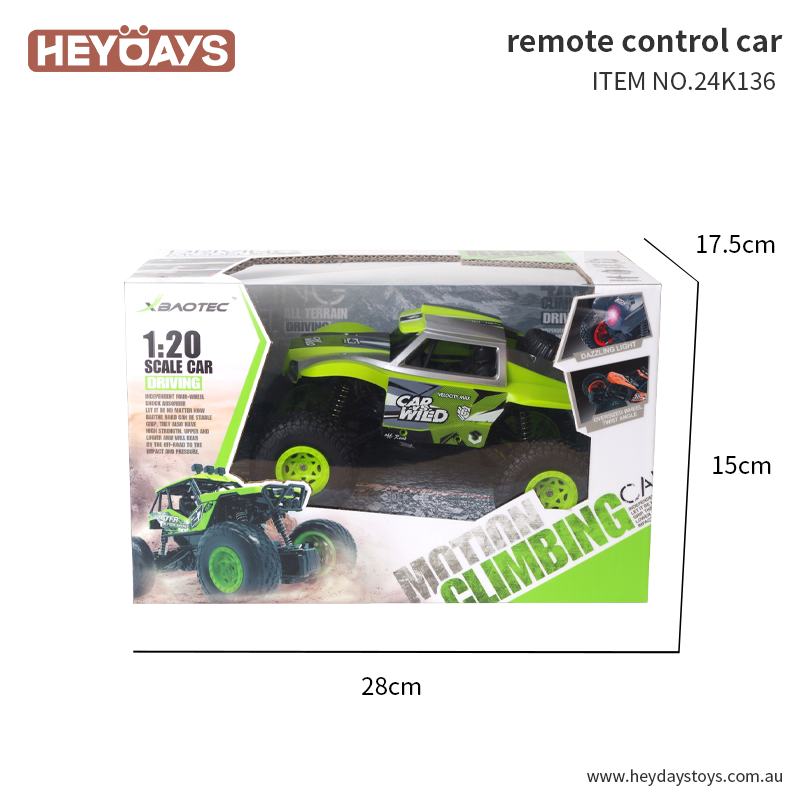 1:20 Scale All-Terrain 4WD  Remote Control Car RC Car Toy (Set K136)