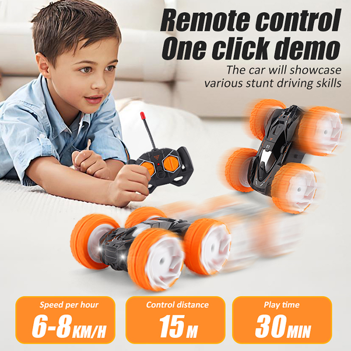 360 Degree Flip Remote Control Car Double Sided Rotating (Set K138)