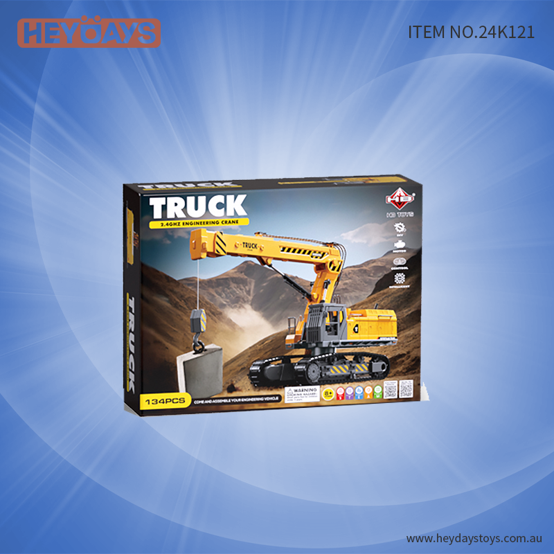 Remote Control Crane Truck Construction Vehicle Toy (Set K121)