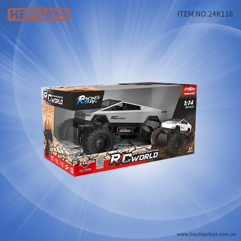 1:14 4WD Remote Control RC Tesla Off Road Cybertruck (Set K116)