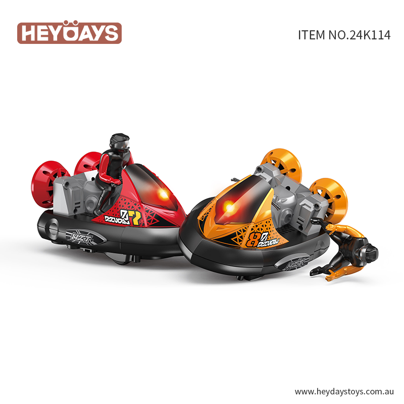 Remote Control Bumper Cars Toy with Ejecting Drivers (Set K114)