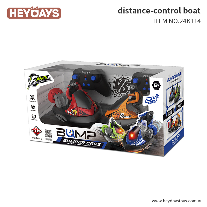 Remote Control Bumper Cars Toy with Ejecting Drivers (Set K114)