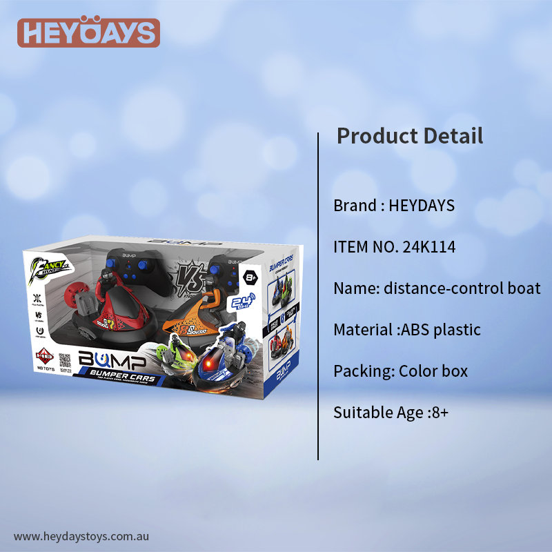 Remote Control Bumper Cars Toy with Ejecting Drivers (Set K114)
