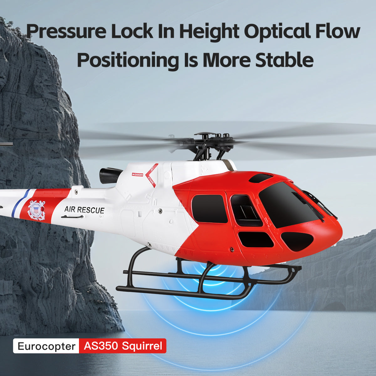 WLtoys K150 Brushless RC Helicopter - AS350 Squirrel Scale 4CH 6-Axis Gyro