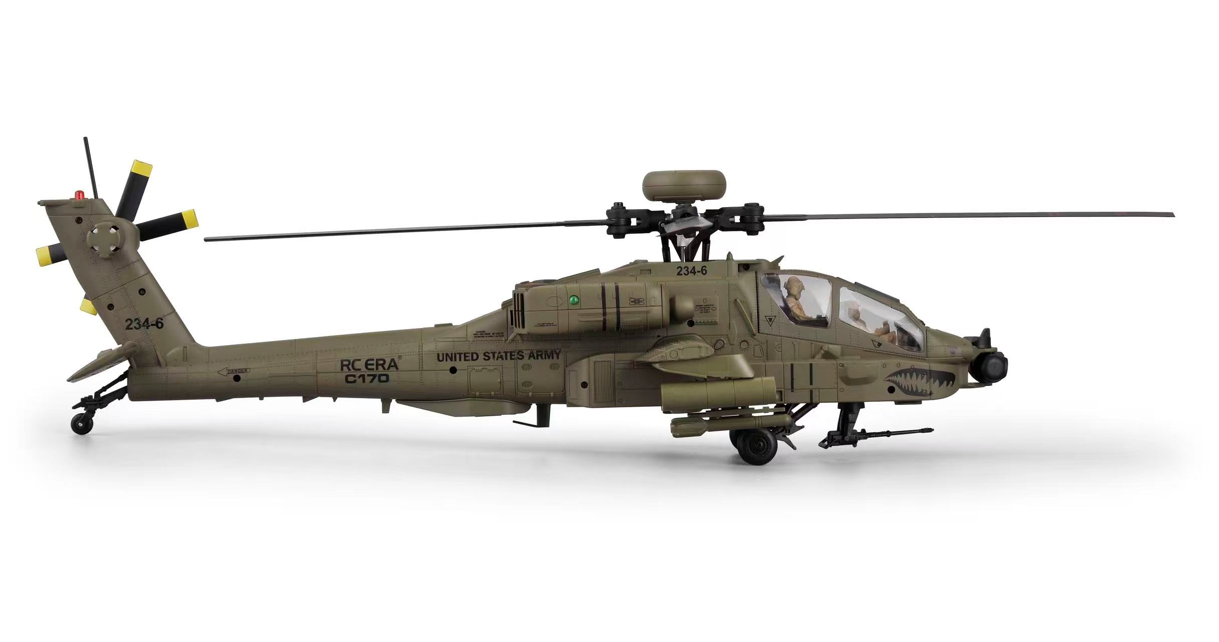RC ERA C170 1:48 Scale Longbow Apache RC Helicopter with 3D Stunt Mode