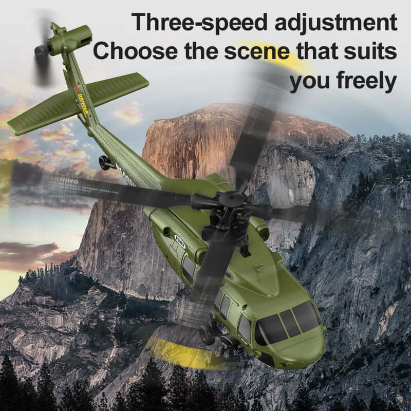 Kootai F05 Black Hawk Brushless 6CH RC Helicopter, Optical Flow, Altitude Hold